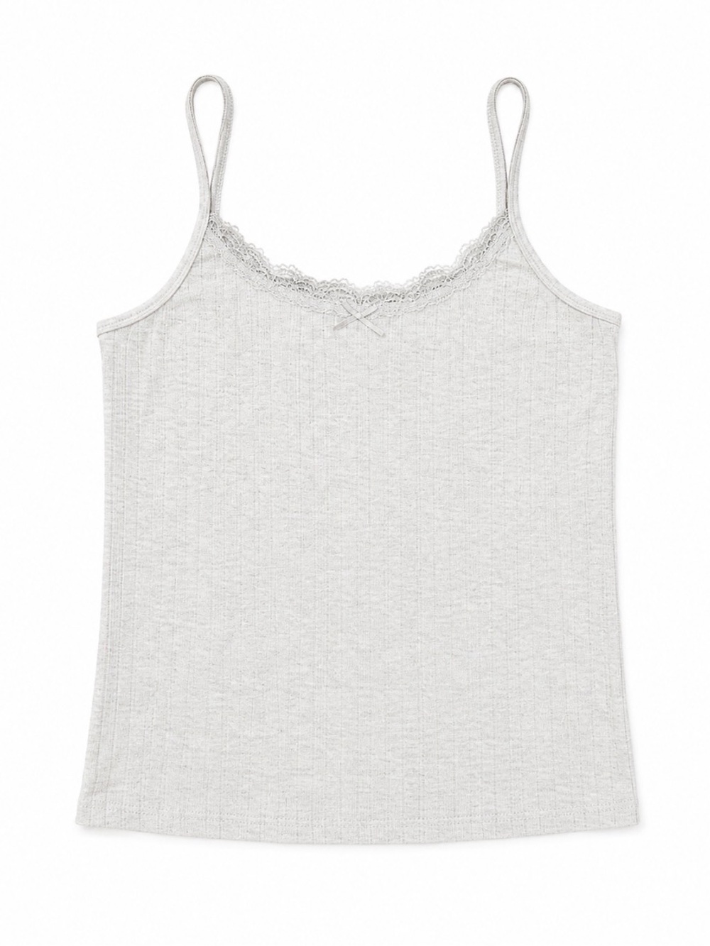 Pointelle camo top